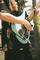 Men's CRU Print Relaxed S/S Shirt in the color Washed Black/Charcoal Floral - Men's Lifestyle image