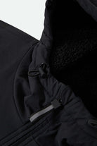 Men's Journey Tech Hoodie Fleece in the color Black/Sand - Additional Laydown image