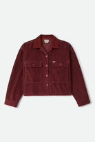 Women's Utopia Overshirt in the color Wild Ginger Cord - Front Product View
