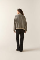 Unisex Pacific Zip Sweater in the color Navy/Whitecap - Additional Fit image