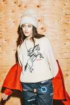 Women's Brixton Ranching Club Crew Sweater in the color Whitecap - Men's Lifestyle image