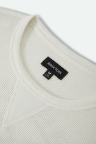 Men's Trails Waffle Knit Top in the color Off White - Additional Laydown image
