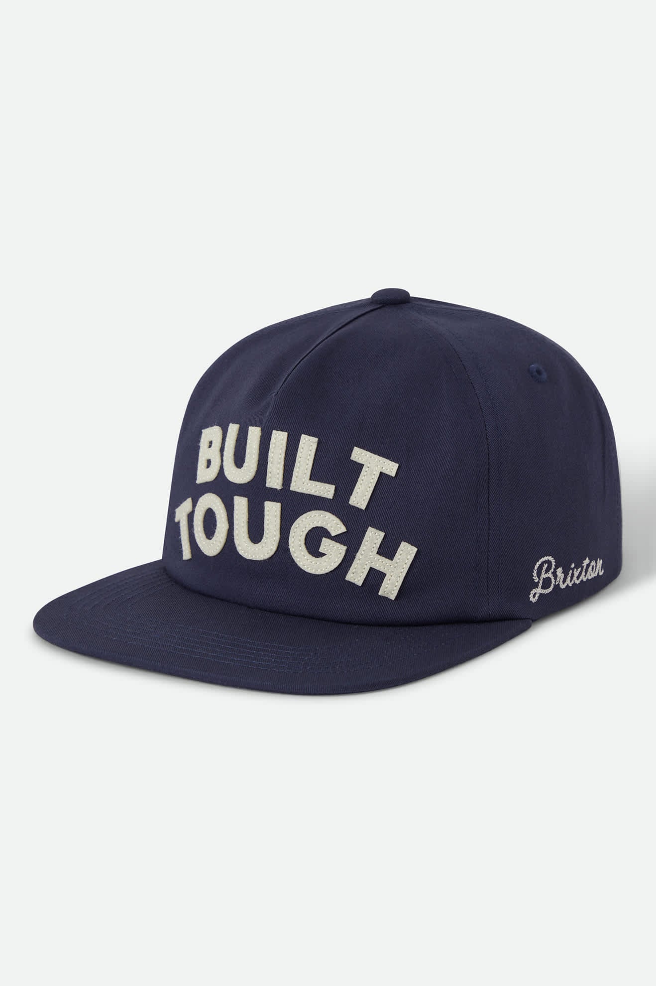 Unisex Ford Built Tough Snapback in the color American Navy/Wimbledon White - Front Product View