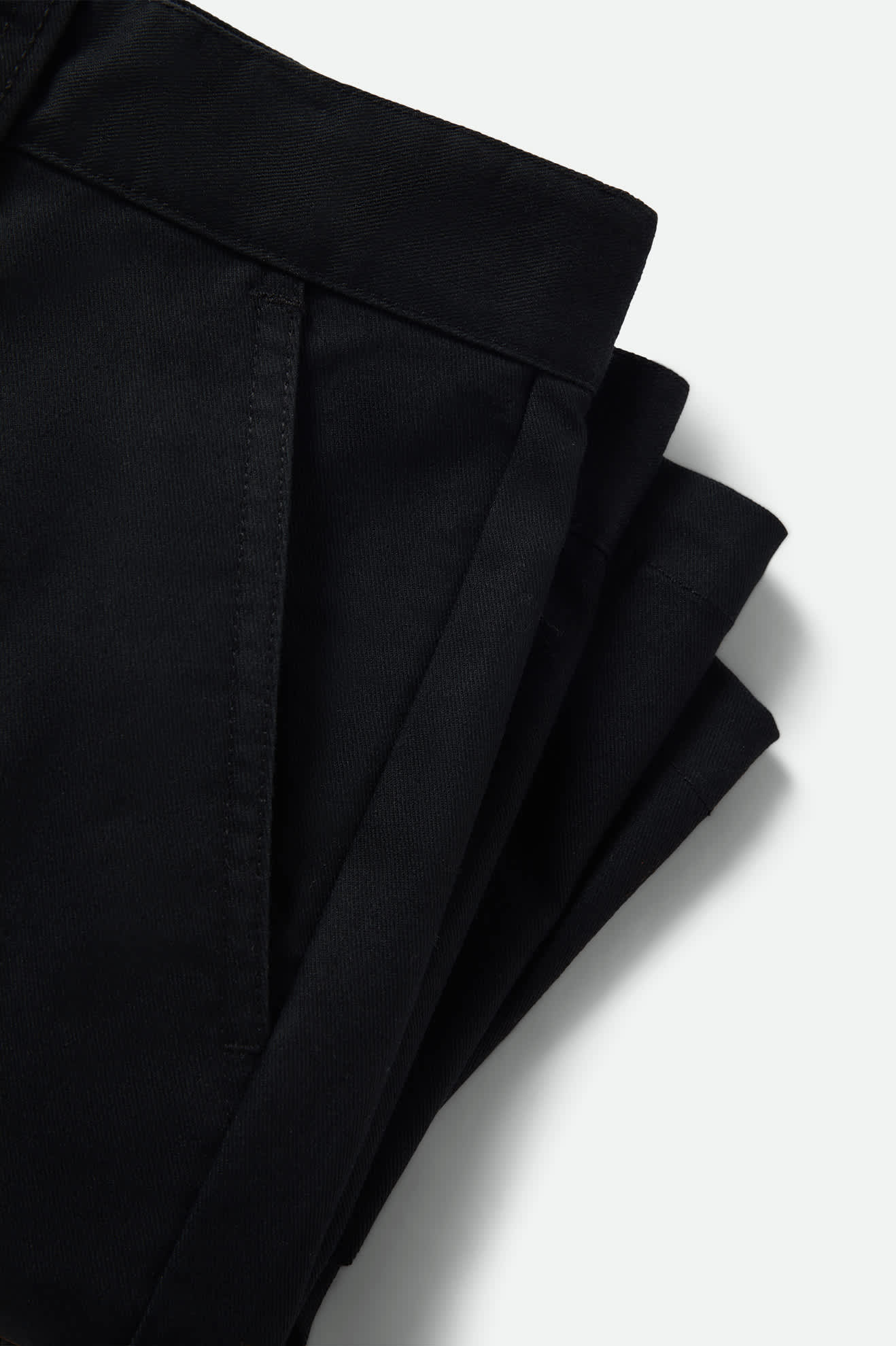 Men's Santo Chino Short in the color Black - Additional Laydown image