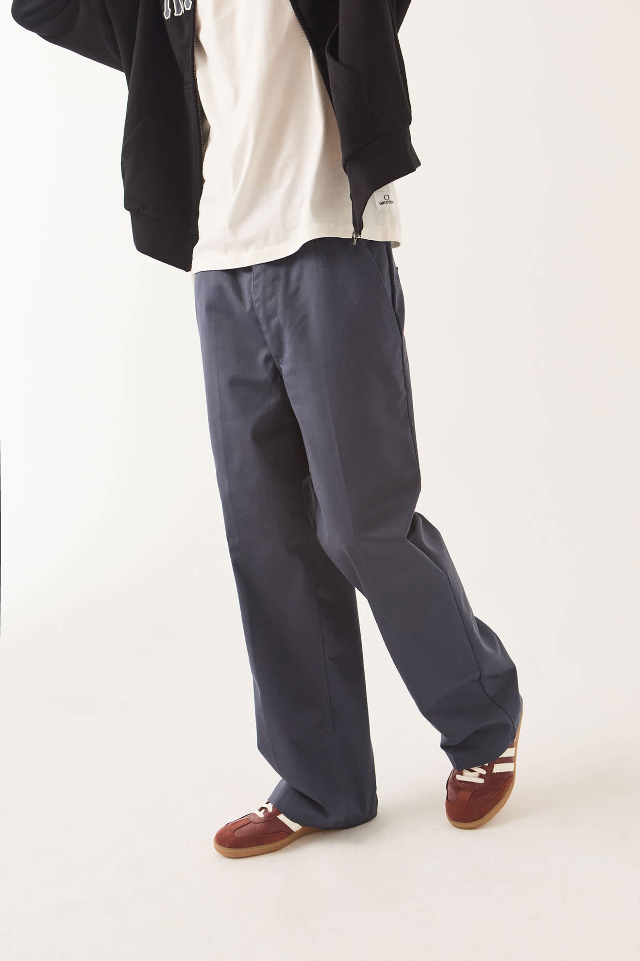 Men's Trademark Chino Pant in the color Washed Navy - Men's Side View