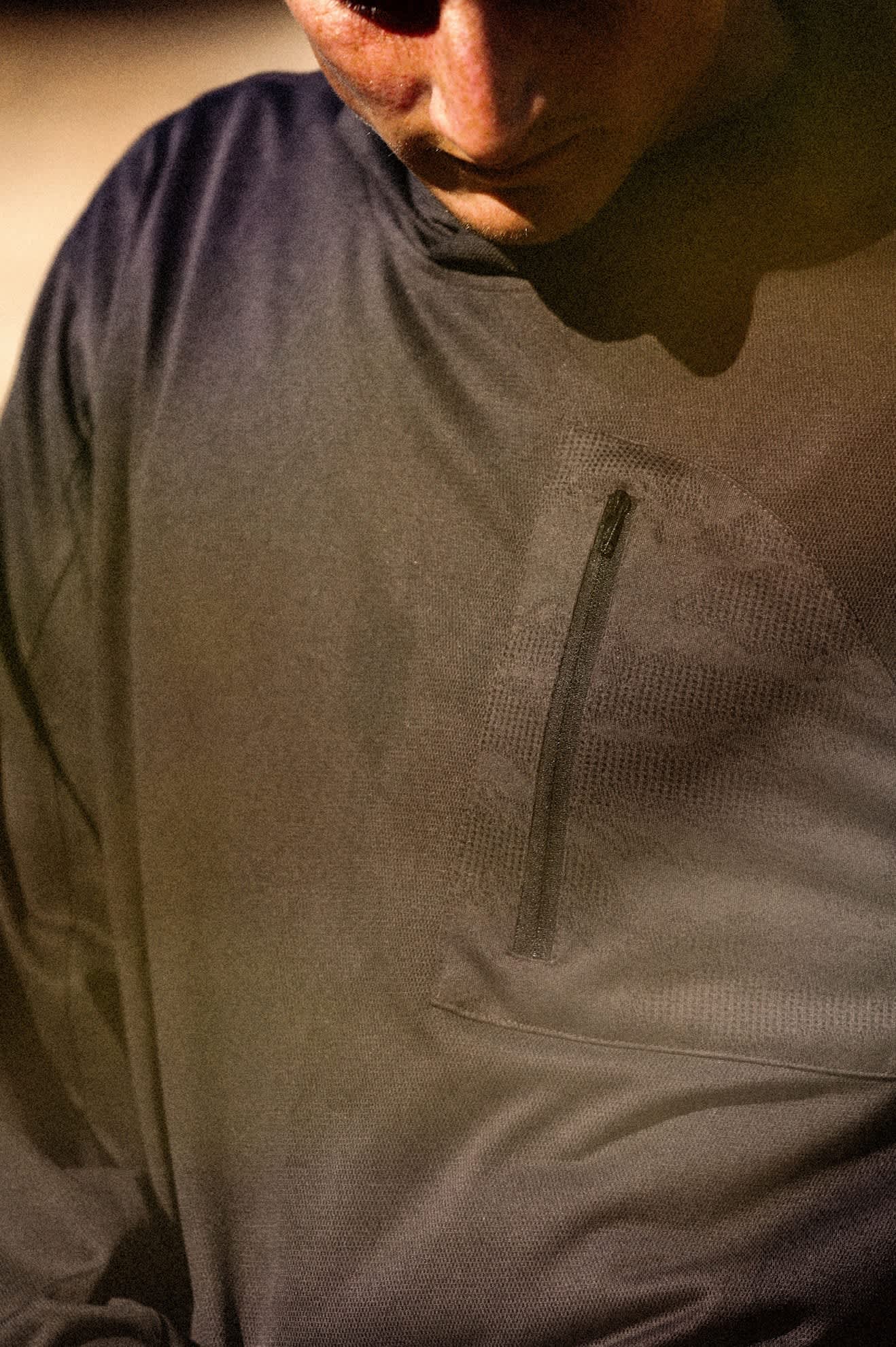 Men's Journey Long Sleeve Sun Hoodie in the color Black - Men's Lifestyle image