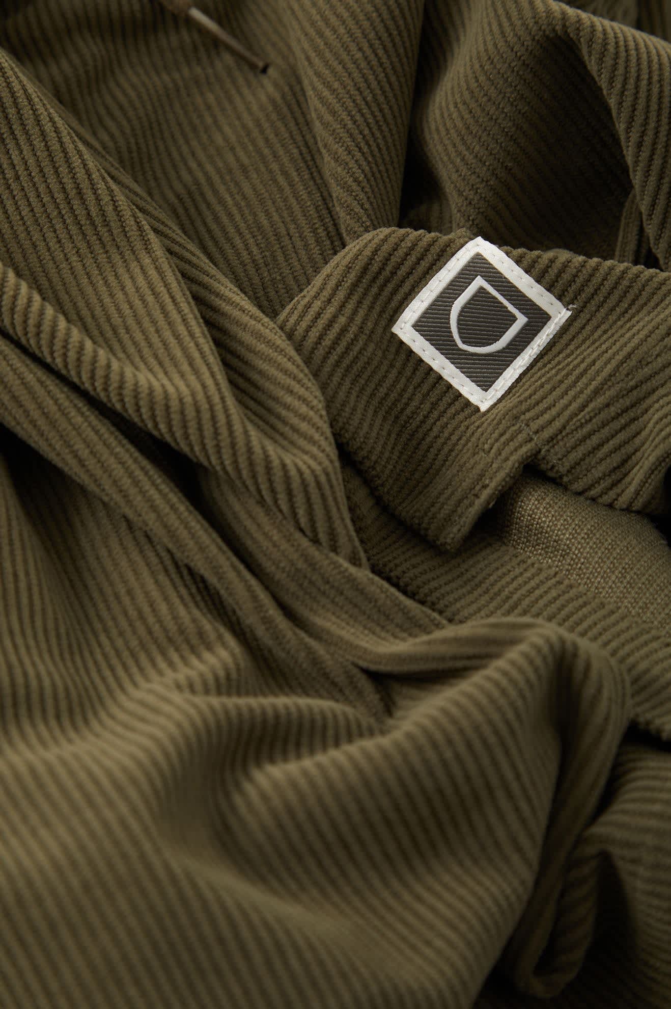 Men's Everyday Corduroy Short in the color Dark Olive - Additional Laydown image