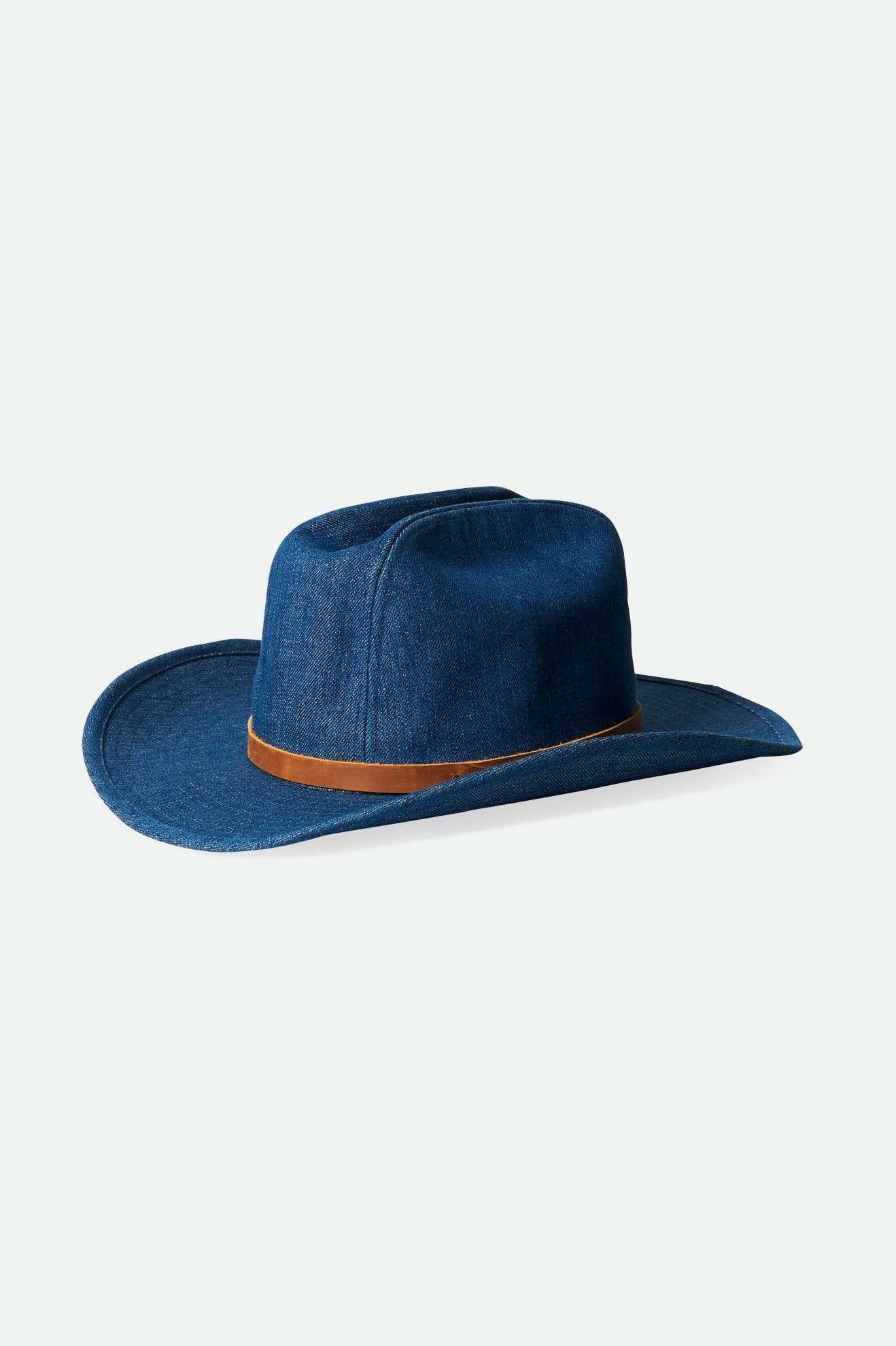 Brixton Women's Range 70's Cowboy Hat - Denim | Main