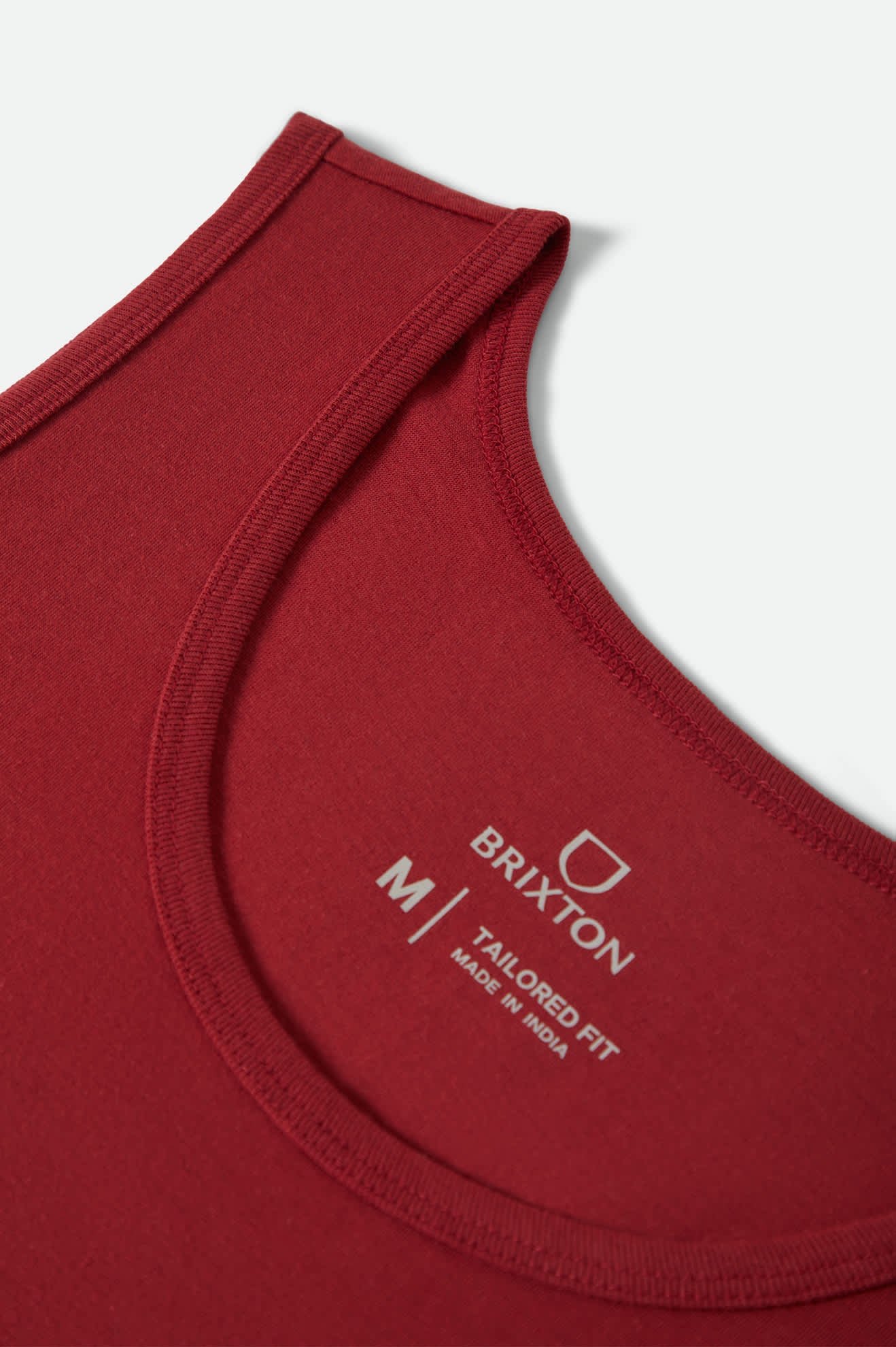 Men's Chains Tank Top in the color Robust Red - Additional Laydown image