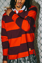 Men's Union Heavyweight Rugby Polo in the color Adrenaline Rush/Port - Men's Lifestyle image