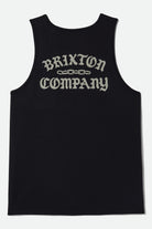 Men's Chains Tank Top in the color Black - Additional Laydown image