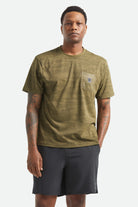 Men's Journey Short Sleeve Pocket T-Shirt in the color Olive Tiger Camo - Additional Fit image