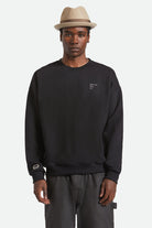 Unisex Gain Fedora in the color Sand/Antique Brass - Men's Front View