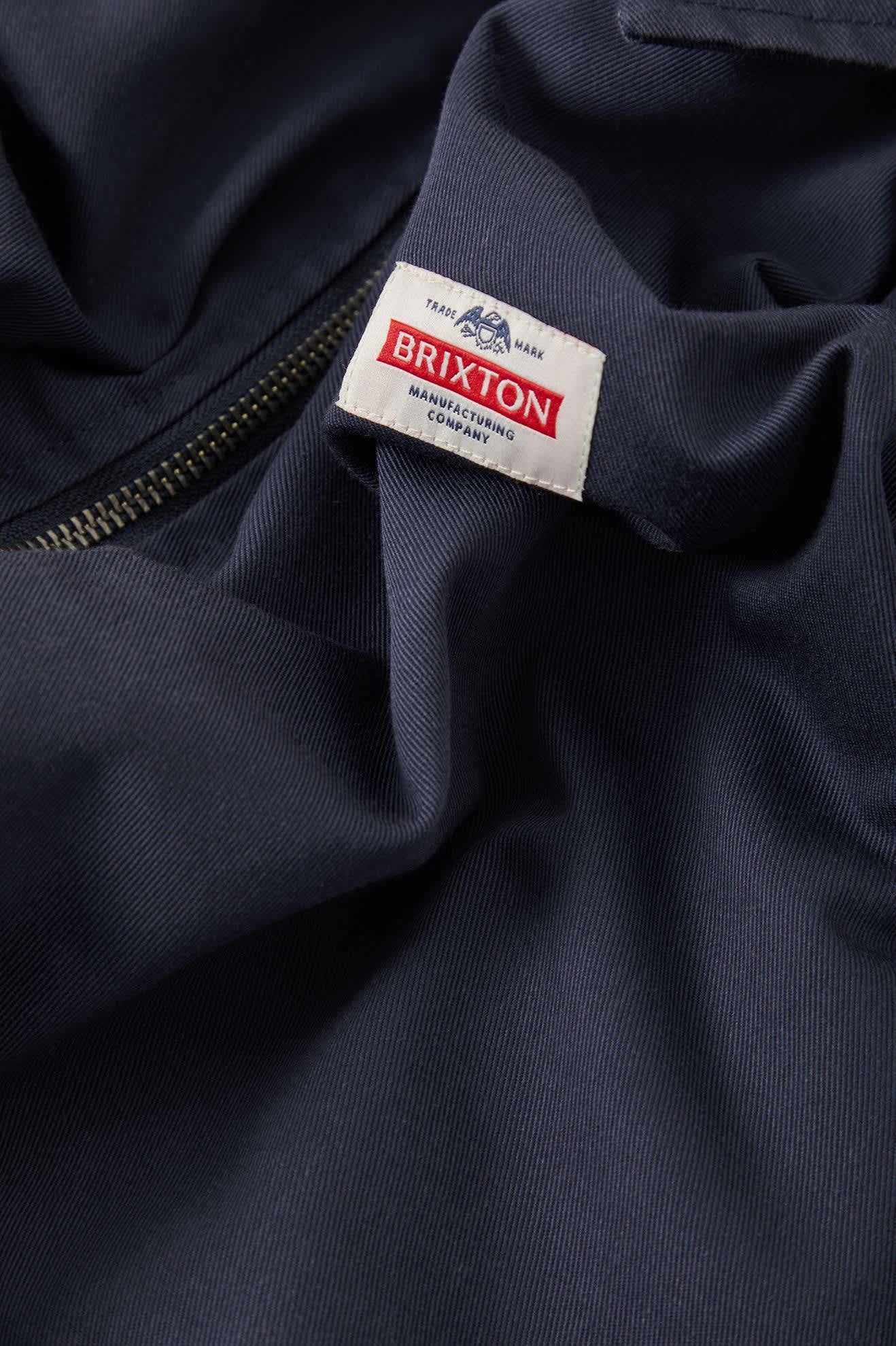 Men's Trademark Lightweight Garage Zip Jacket in the color Washed Navy - Additional Laydown image