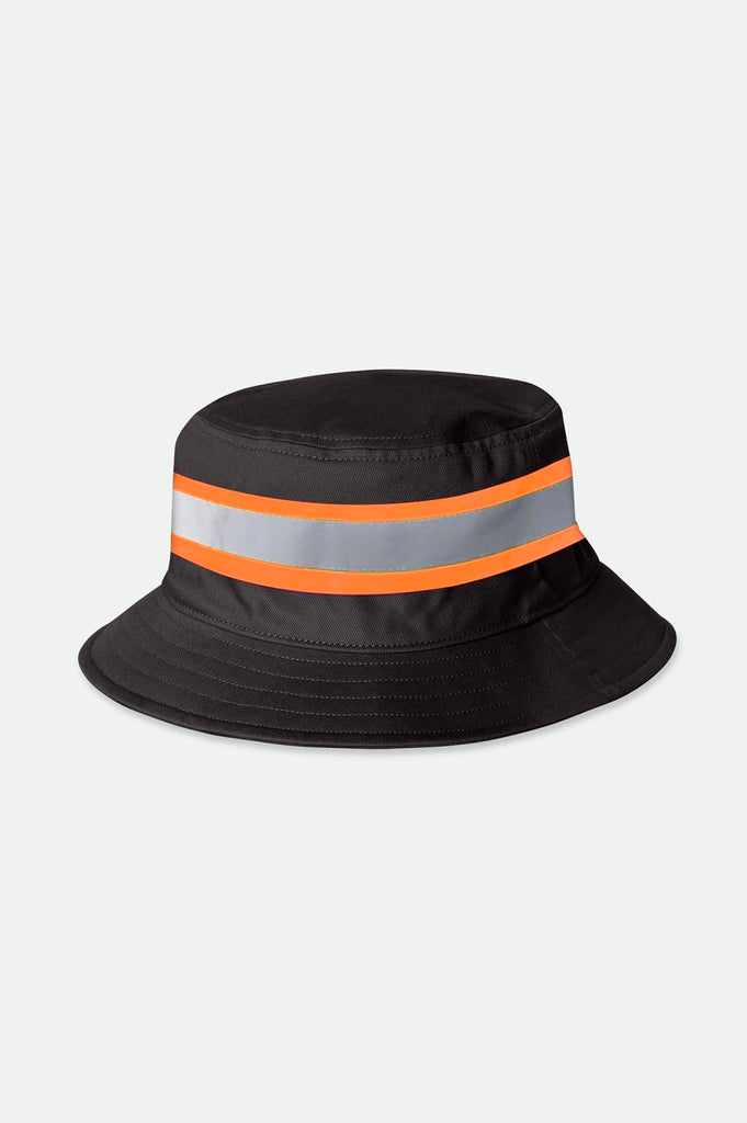 Brixton Builders Reversible Bucket Hat - Charcoal/Black