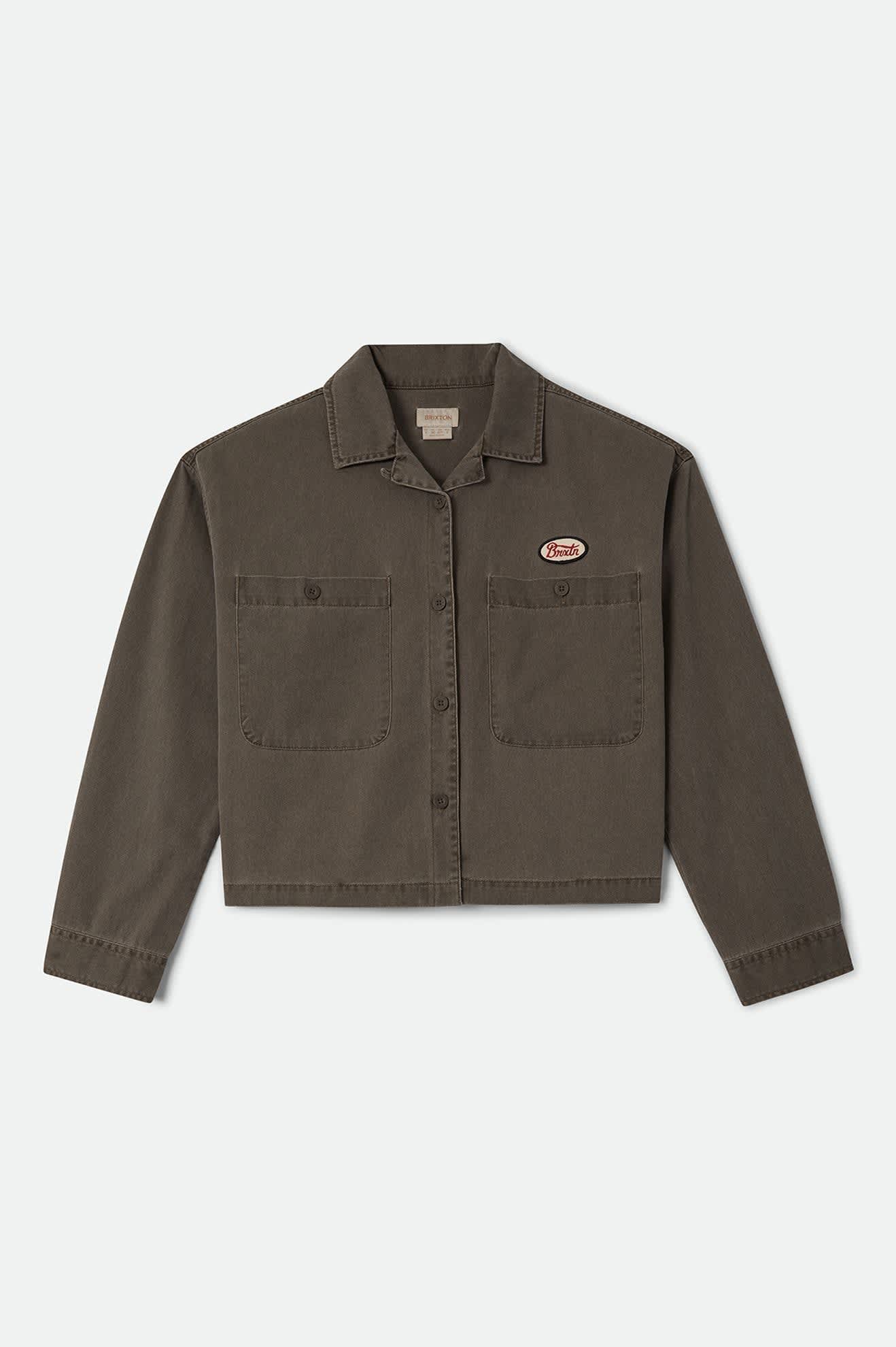 Women's Utopia Overshirt in the color Walnut Brown - Front Product View