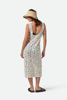 Women's Lace Cover Up Dress in the color Whitecap - Women's Back View