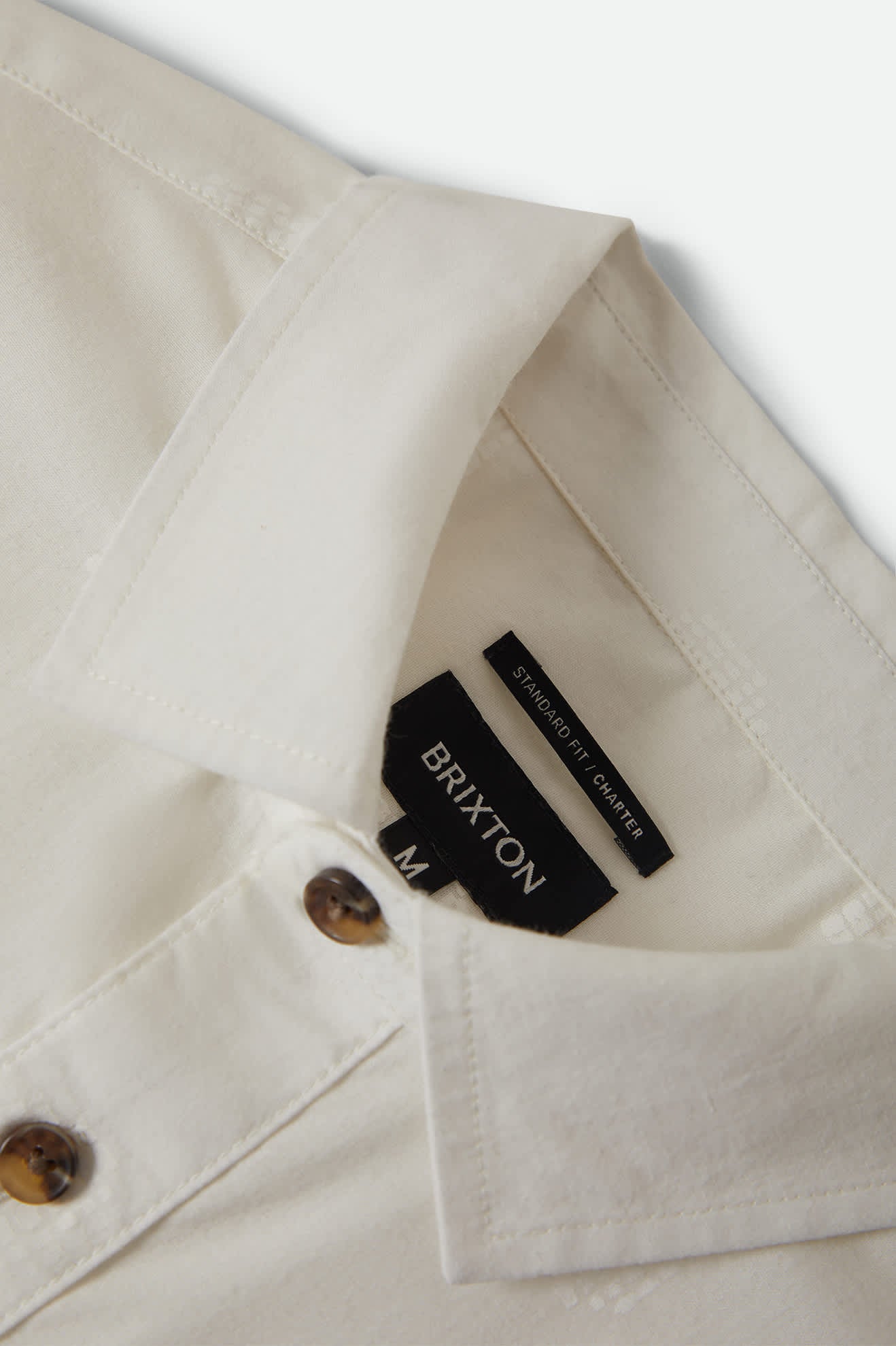 Men's Charter Print Short Sleeve Shirt in the color Off White Geo - Additional Laydown image