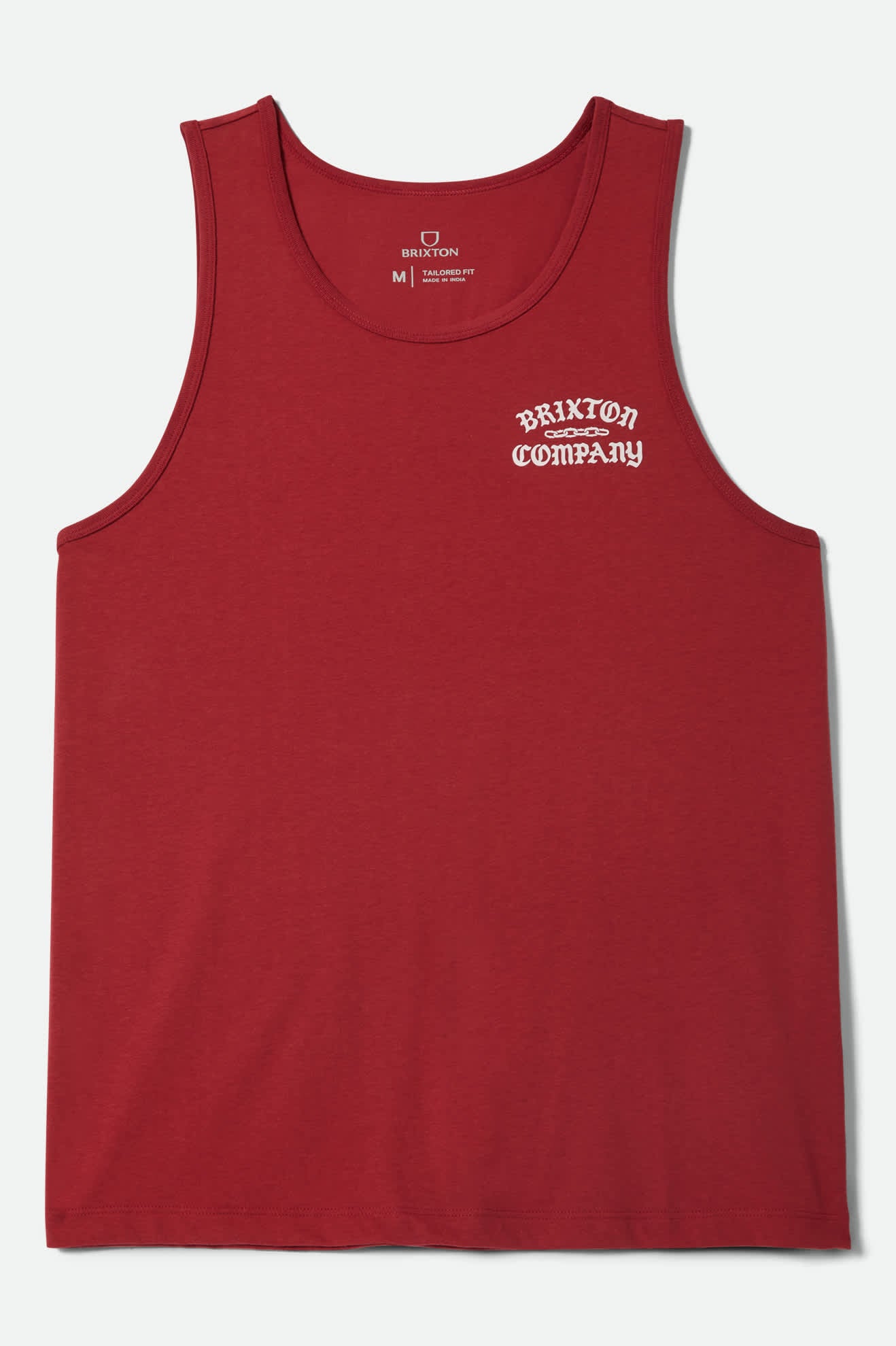 Men's Chains Tank Top in the color Robust Red - Front Product View