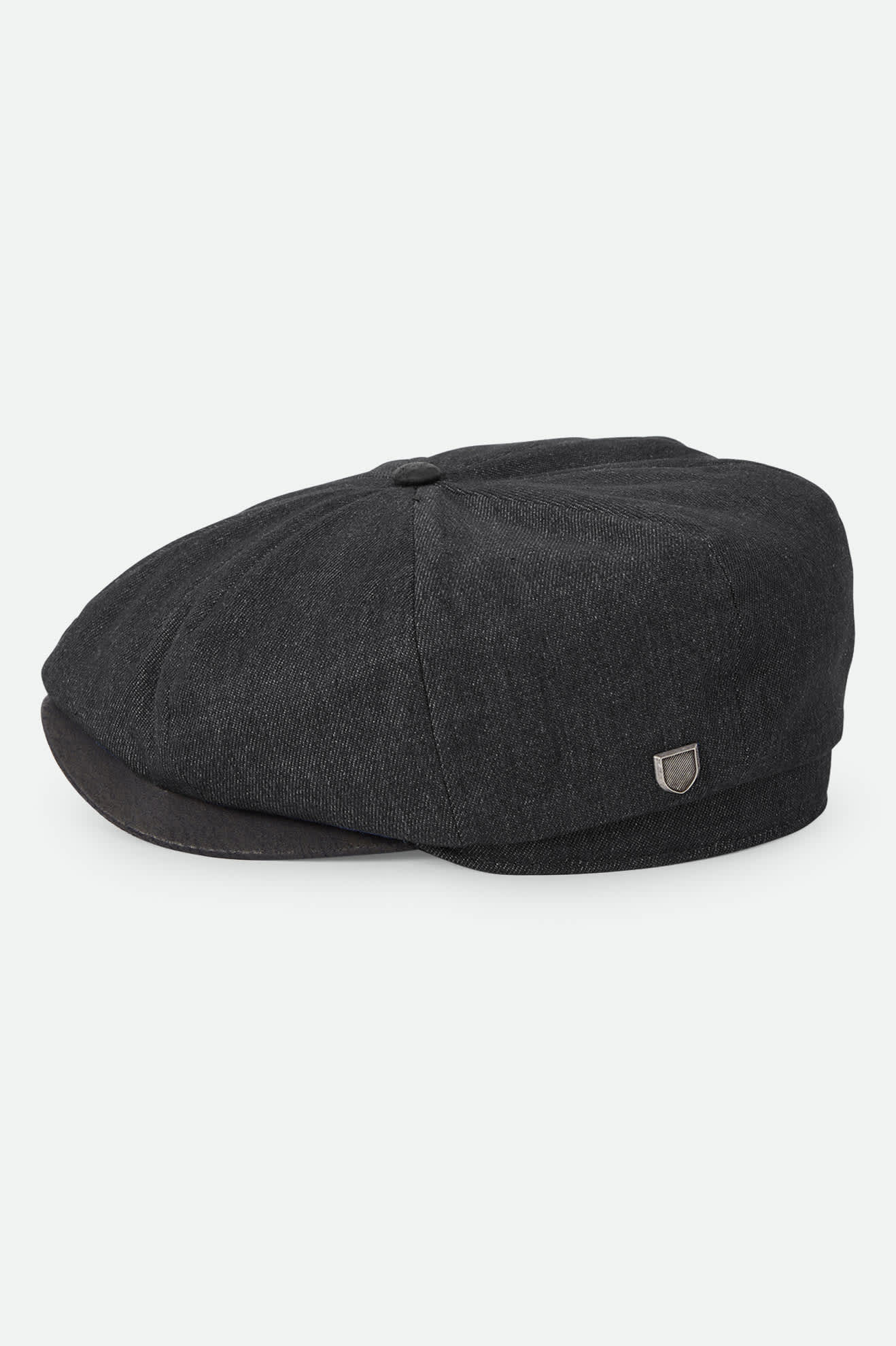 Unisex Brood Baggy Flannel Snap Cap in the color Black Denim/Black - Additional Laydown image