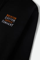Men's Wheaton Hoodie in the color Black - Additional Laydown image