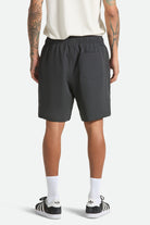 Men's Journey Active Short in the color Black - Men's Back View