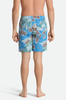 Men's Everyday Stretch Hybrid Short 7" in the color Blue Sky Rainier - Men's Back View