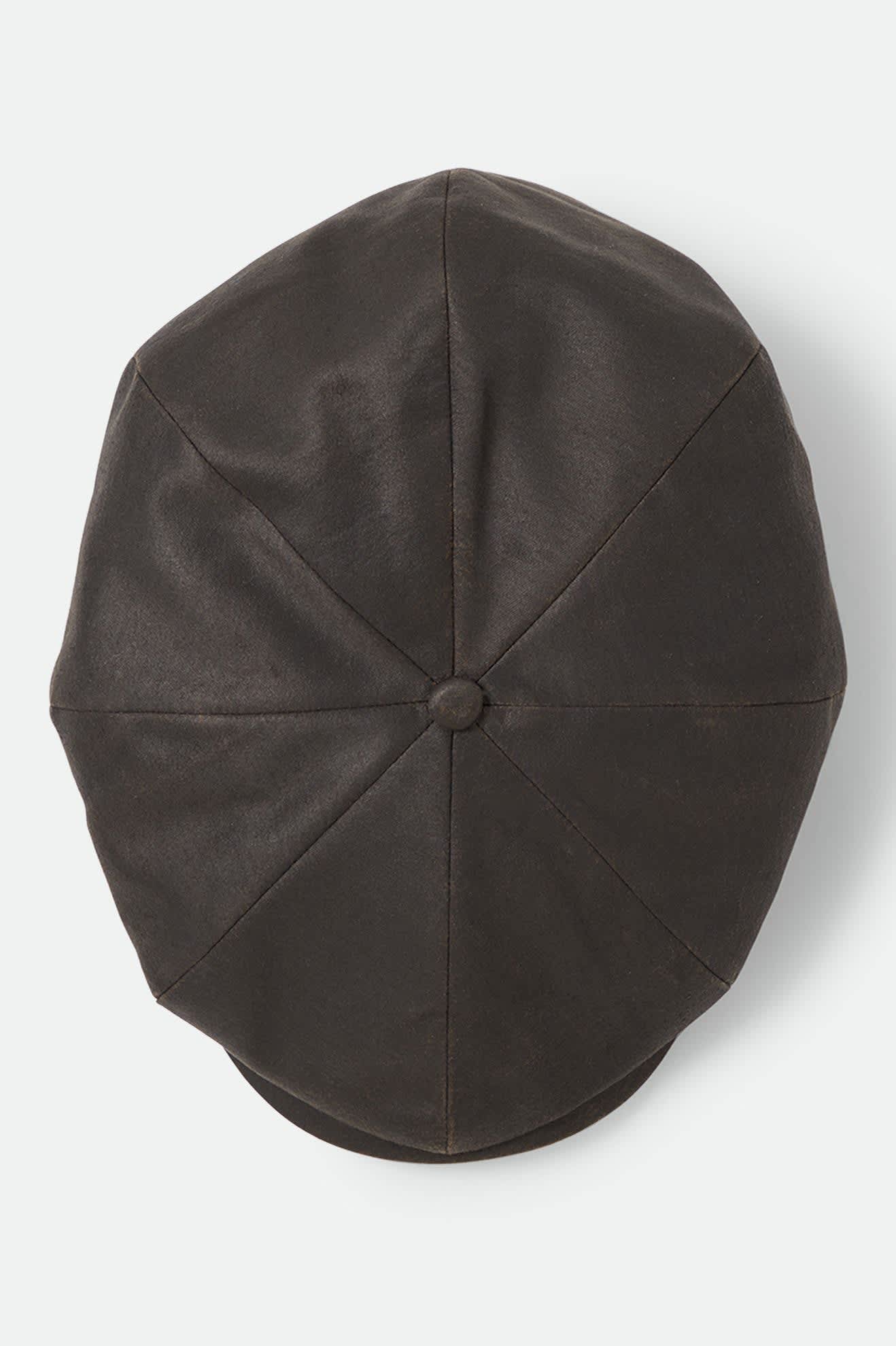 Unisex Brood Baggy Flannel Snap Cap in the color Brown Faux Leather - Additional Laydown image