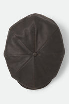 Unisex Brood Baggy Flannel Snap Cap in the color Brown Faux Leather - Additional Laydown image