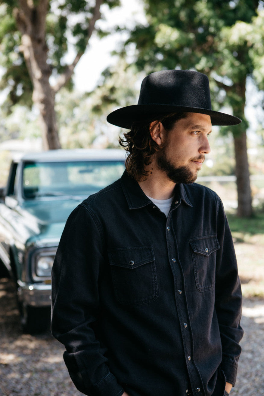 Unisex Cohen Cowboy Hat in Black – Brixton Canada