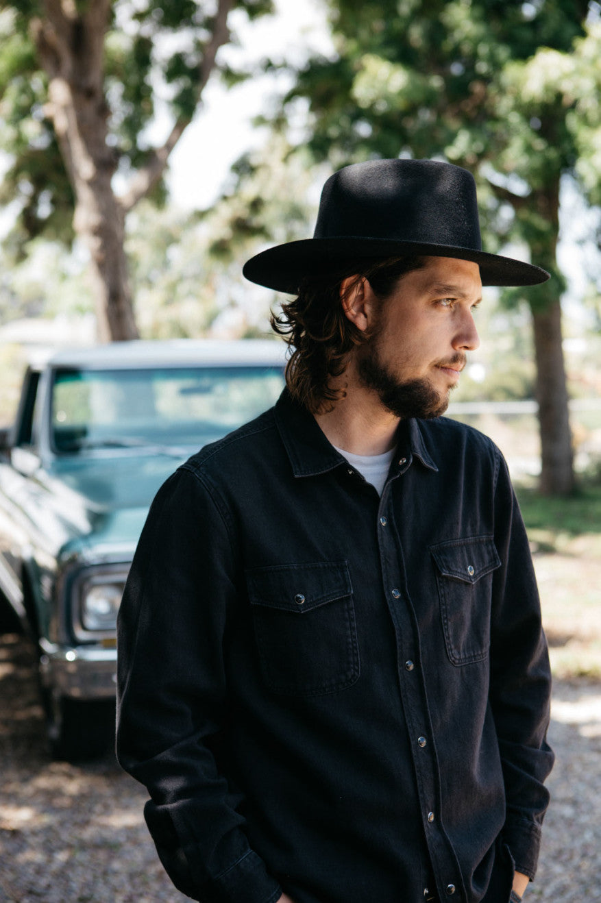 Cohen Classic Cowboy Hat Black Brixton Canada