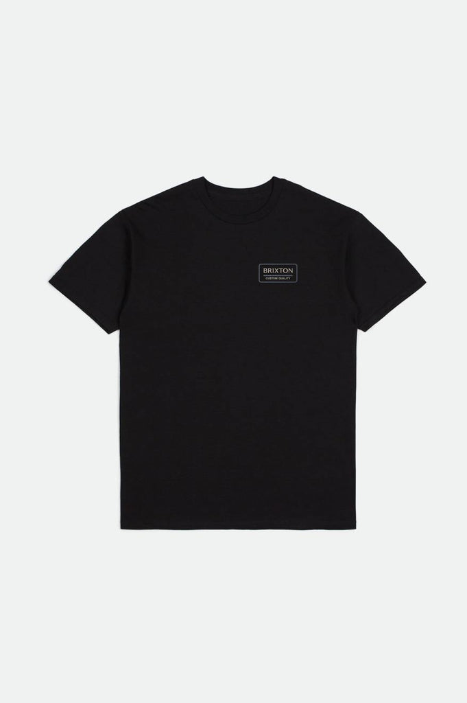 Brixton Palmer Proper S/S Standard Tee - Black/Oatmeal/Flint Blue