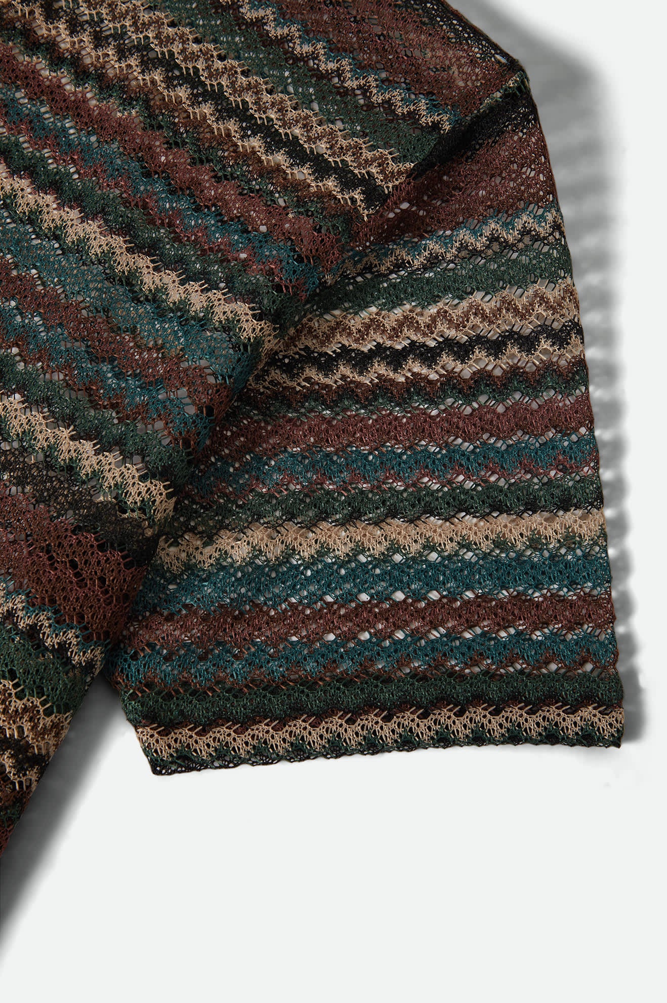 Women's Varsity T-Shirt in the color Multi Retro Stripe - Additional Laydown image