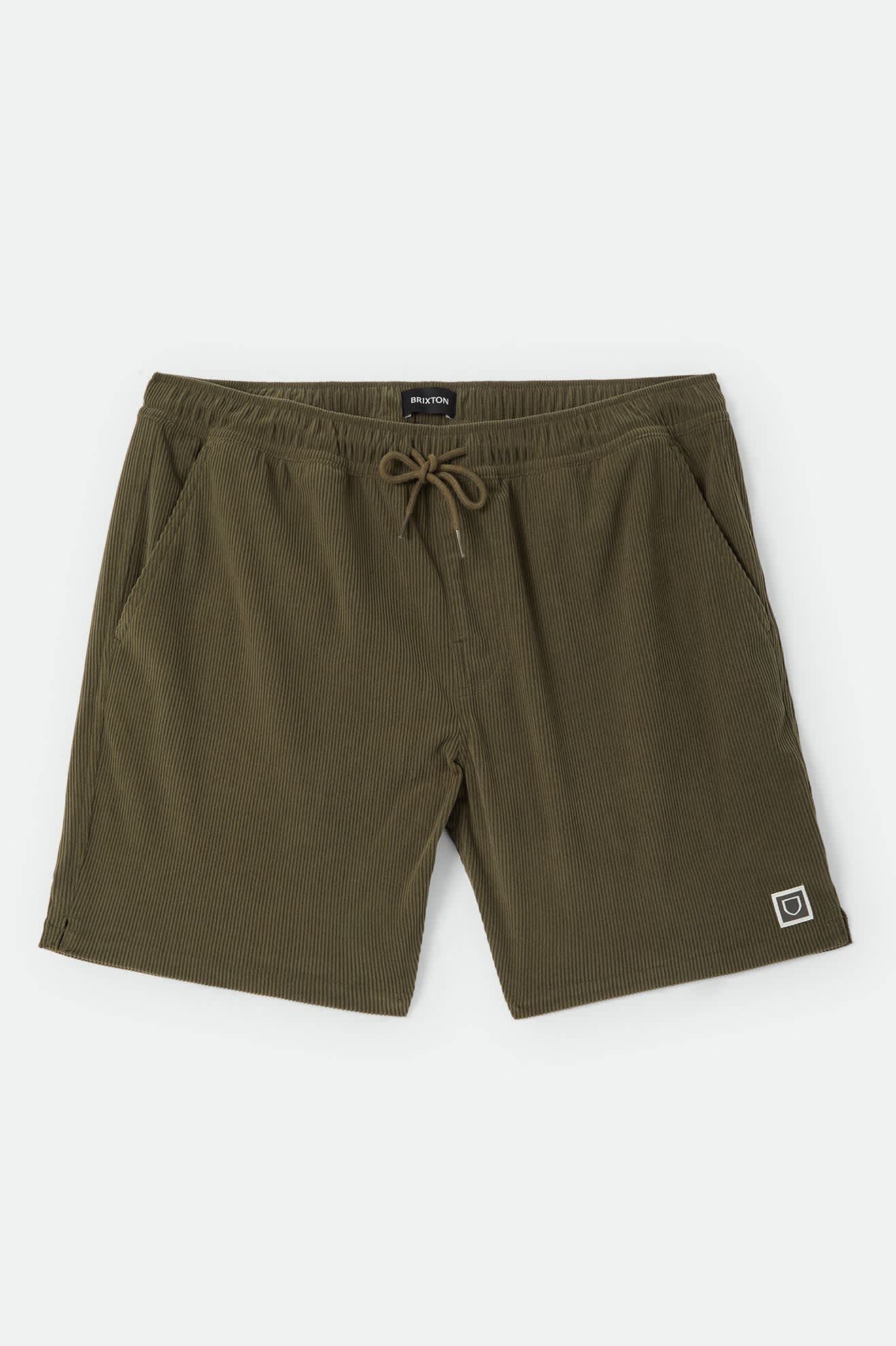 Men's Everyday Corduroy Short in the color Dark Olive - Front Product View