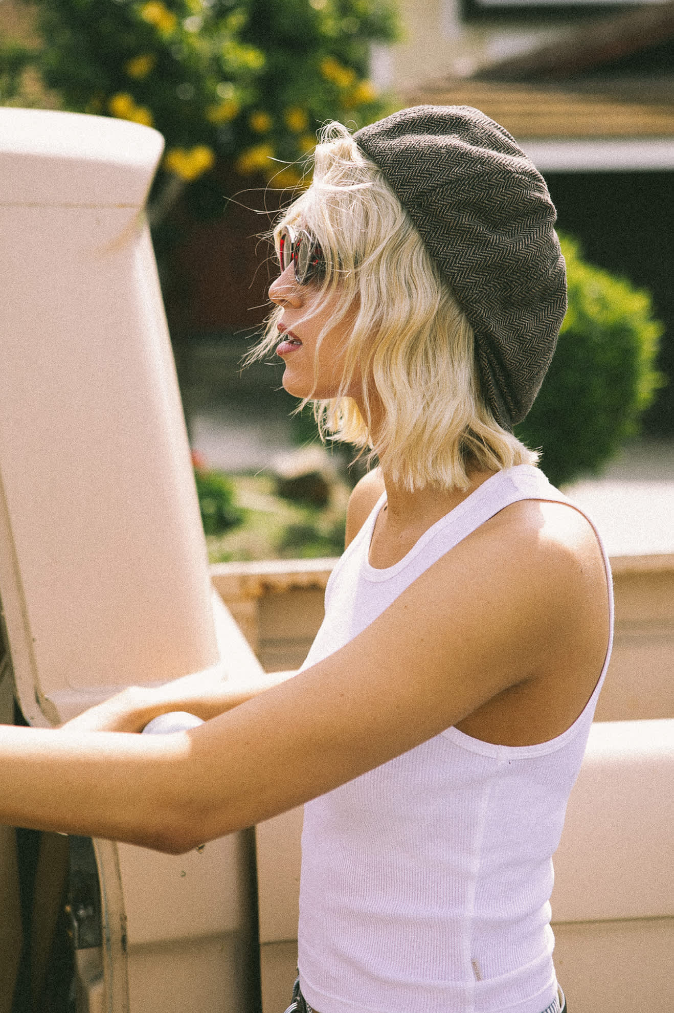 Unisex Brood Newsboy Cap in the color Brown/Khaki - Men's Lifestyle image