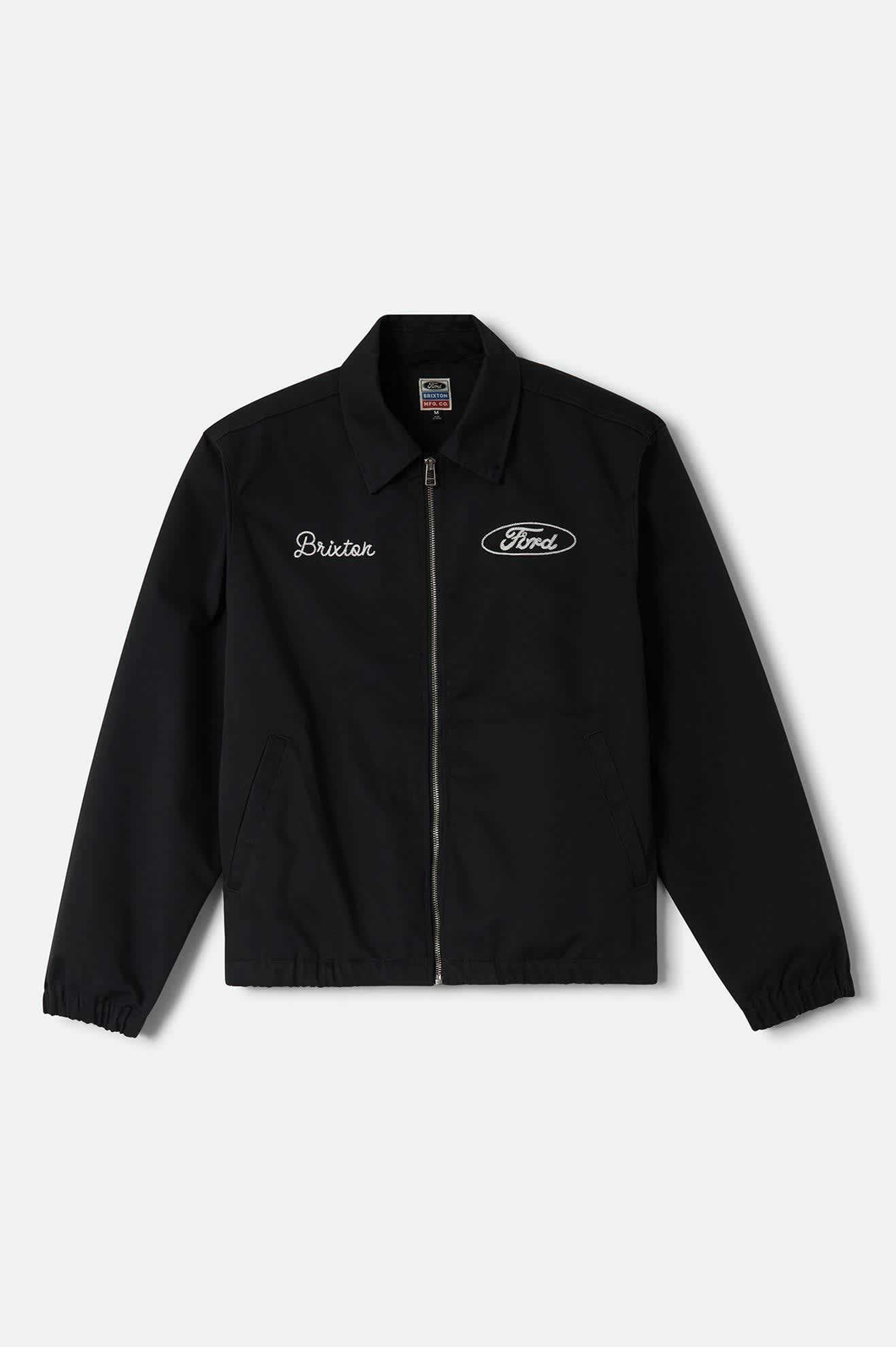 Unisex Ford Built Tough Harrington Jacket in the color Burnt Rubber - Front Product View
