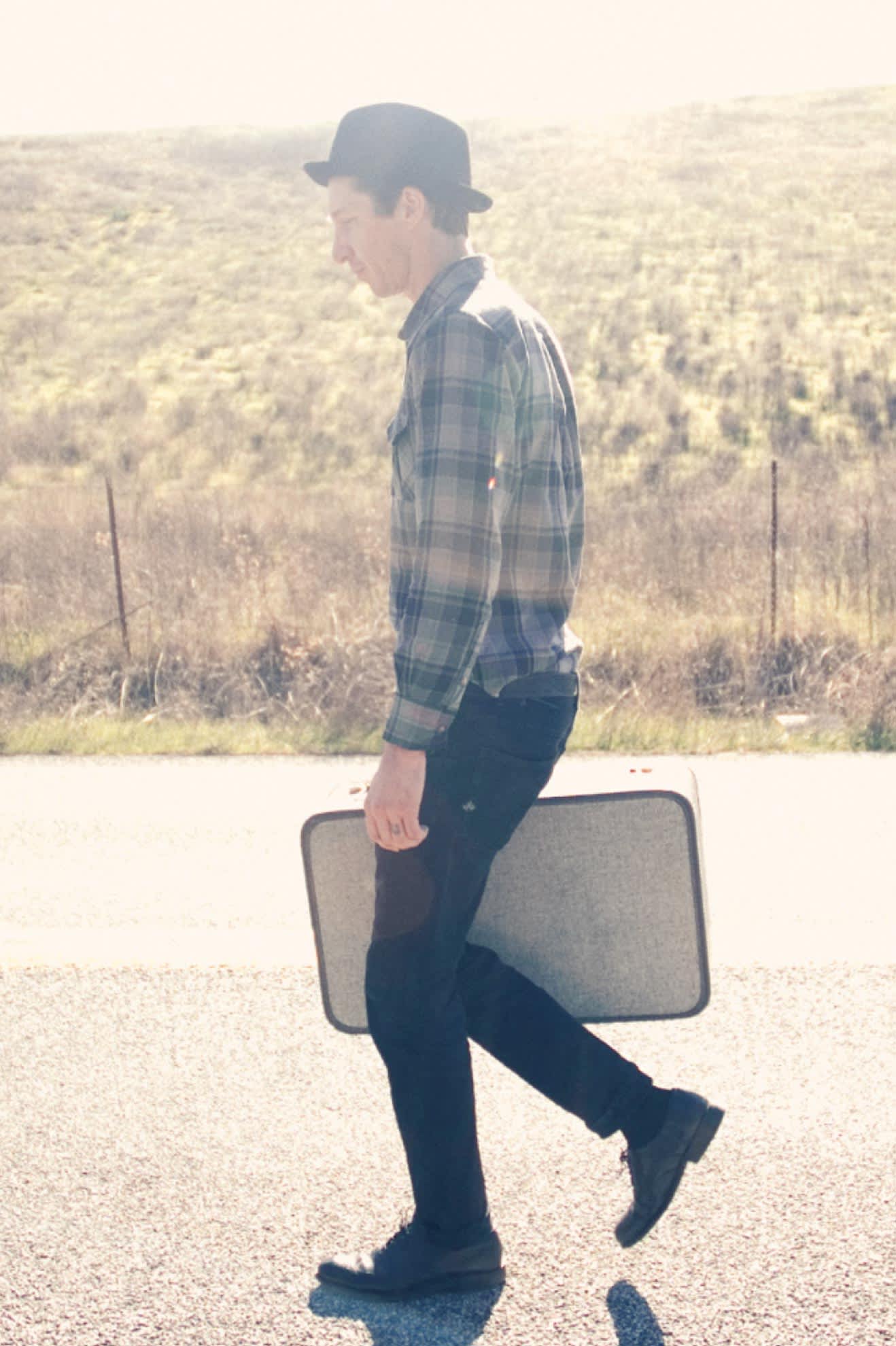 Unisex Stout Pork Pie in the color Black/Black - Additional Fit image