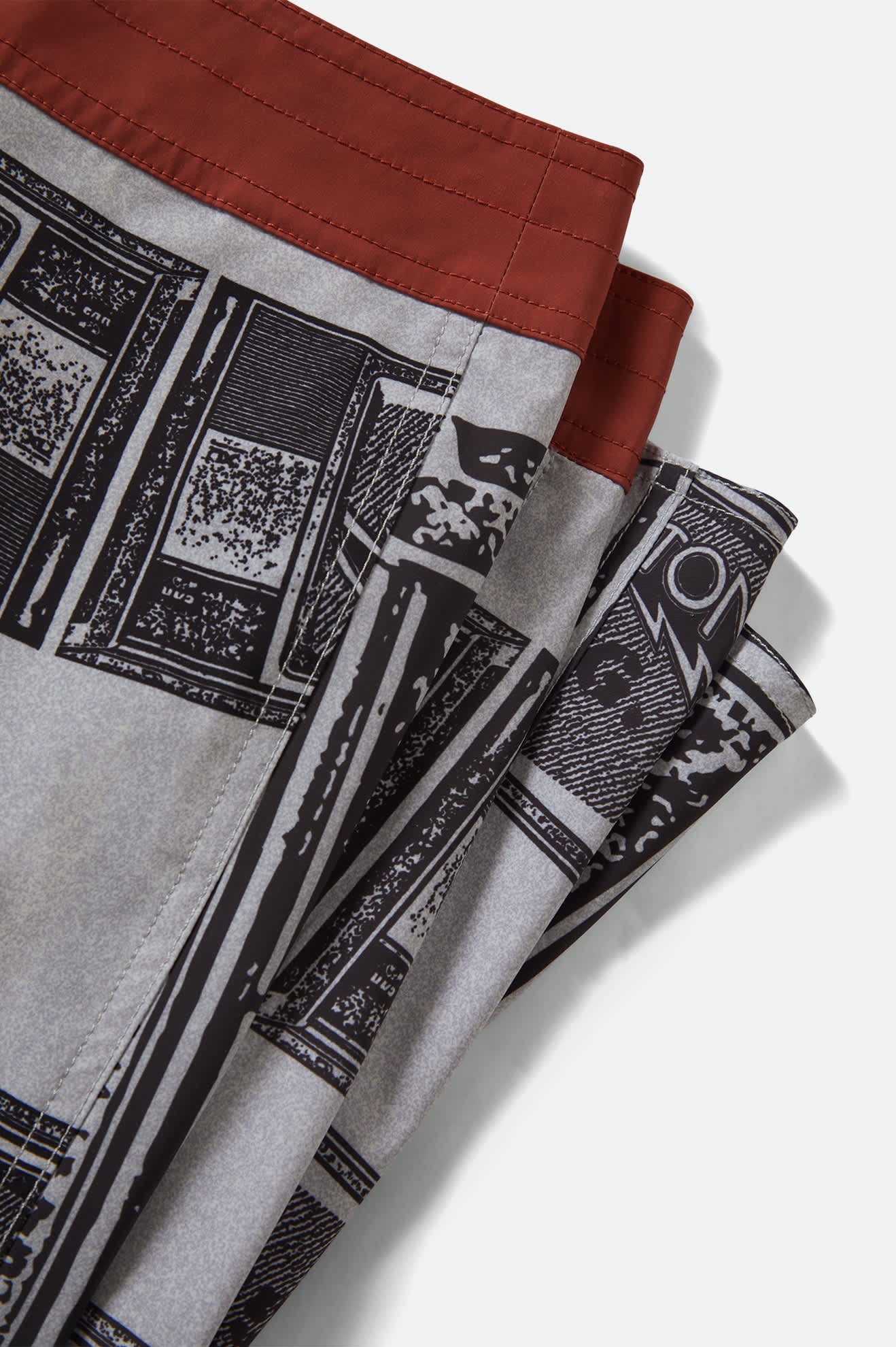 Men's Blitz Boardshort 21" in the color TV Checker/Amber Terrian - Additional Laydown image