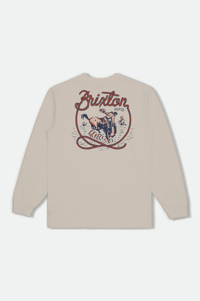 Brixton Omaha L/S Tee - Cream