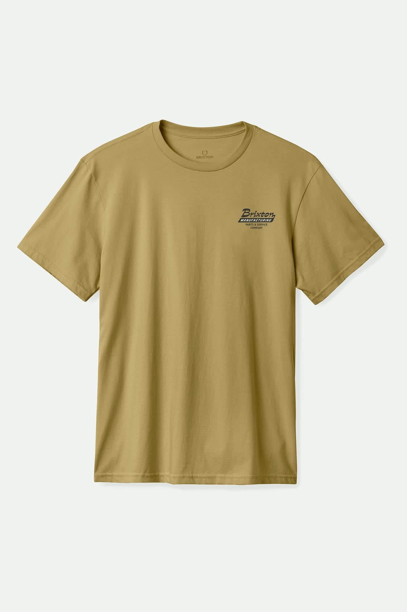 Men's Township S/S Tailored T-Shirt in the color Khaki - Front Product View