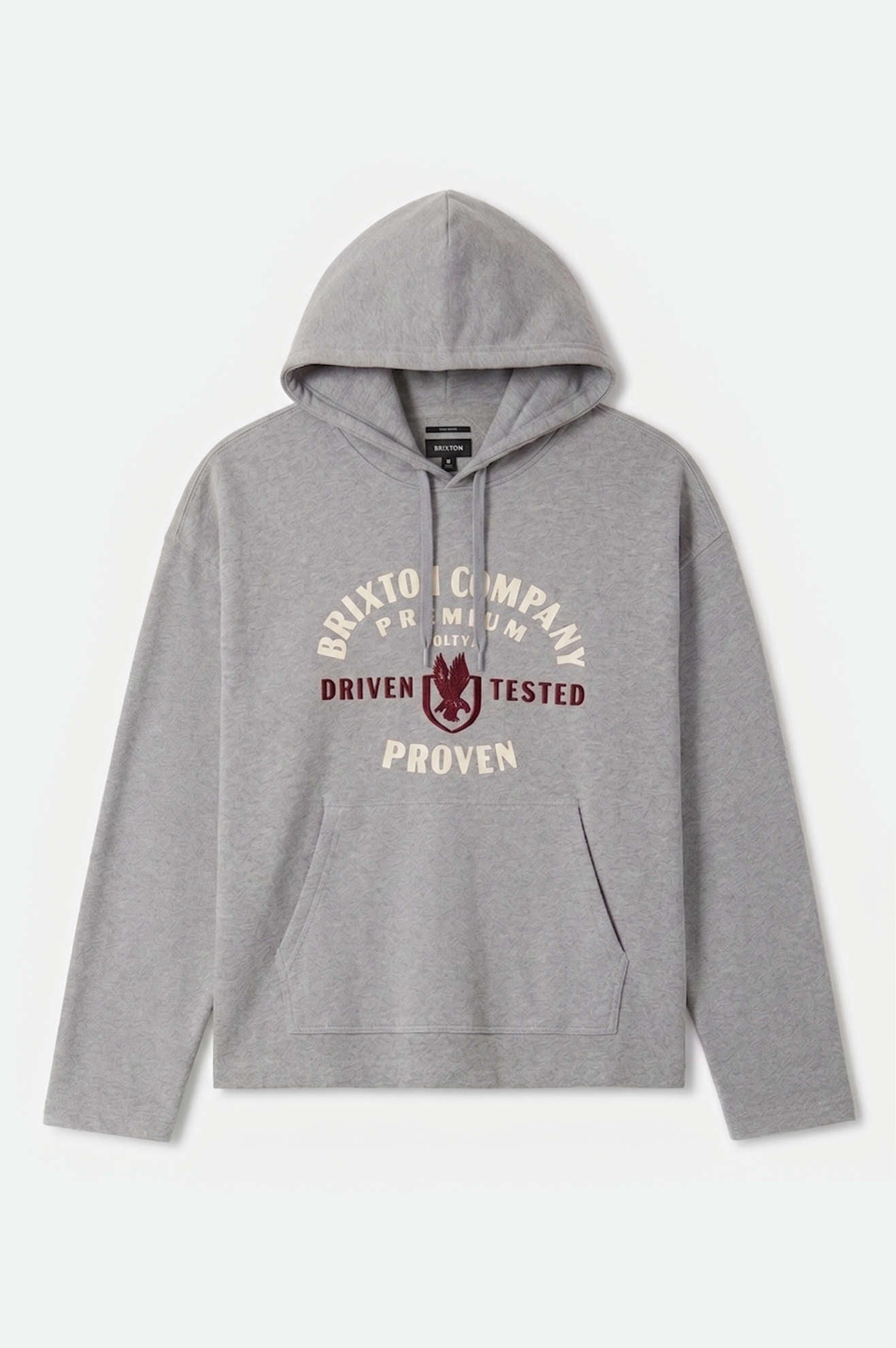 Men's Benched Hoodie in the color Heather Grey - Front Product View
