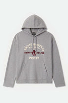 Men's Benched Hoodie in the color Heather Grey - Front Product View
