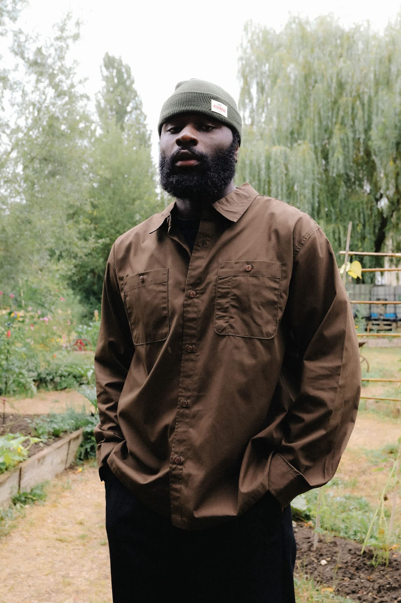 Unisex Trademark Beanie in the color Dark Olive - Men's Lifestyle image