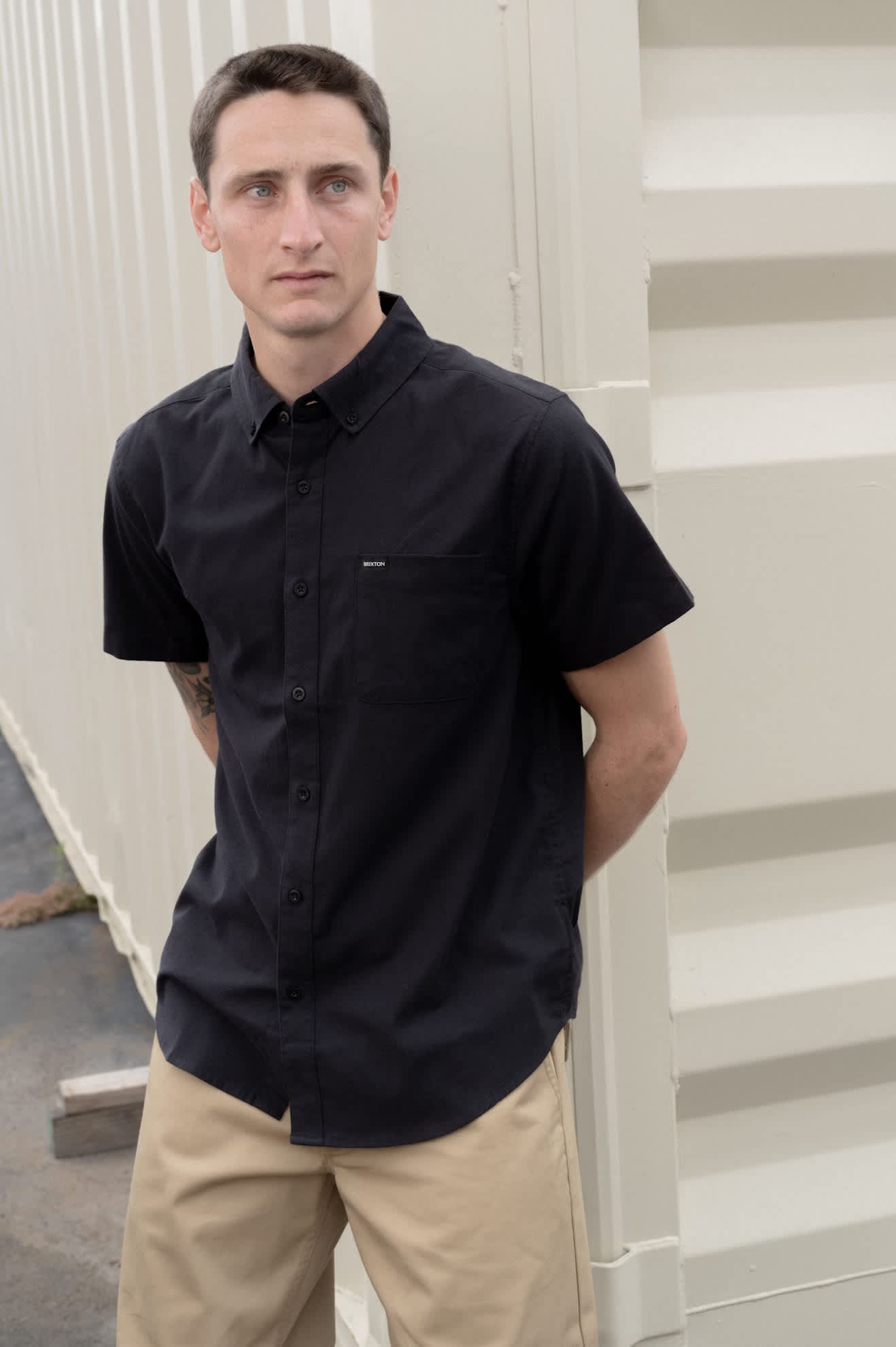 Men's Sanford Oxford Woven in the color Black - Men's Lifestyle image