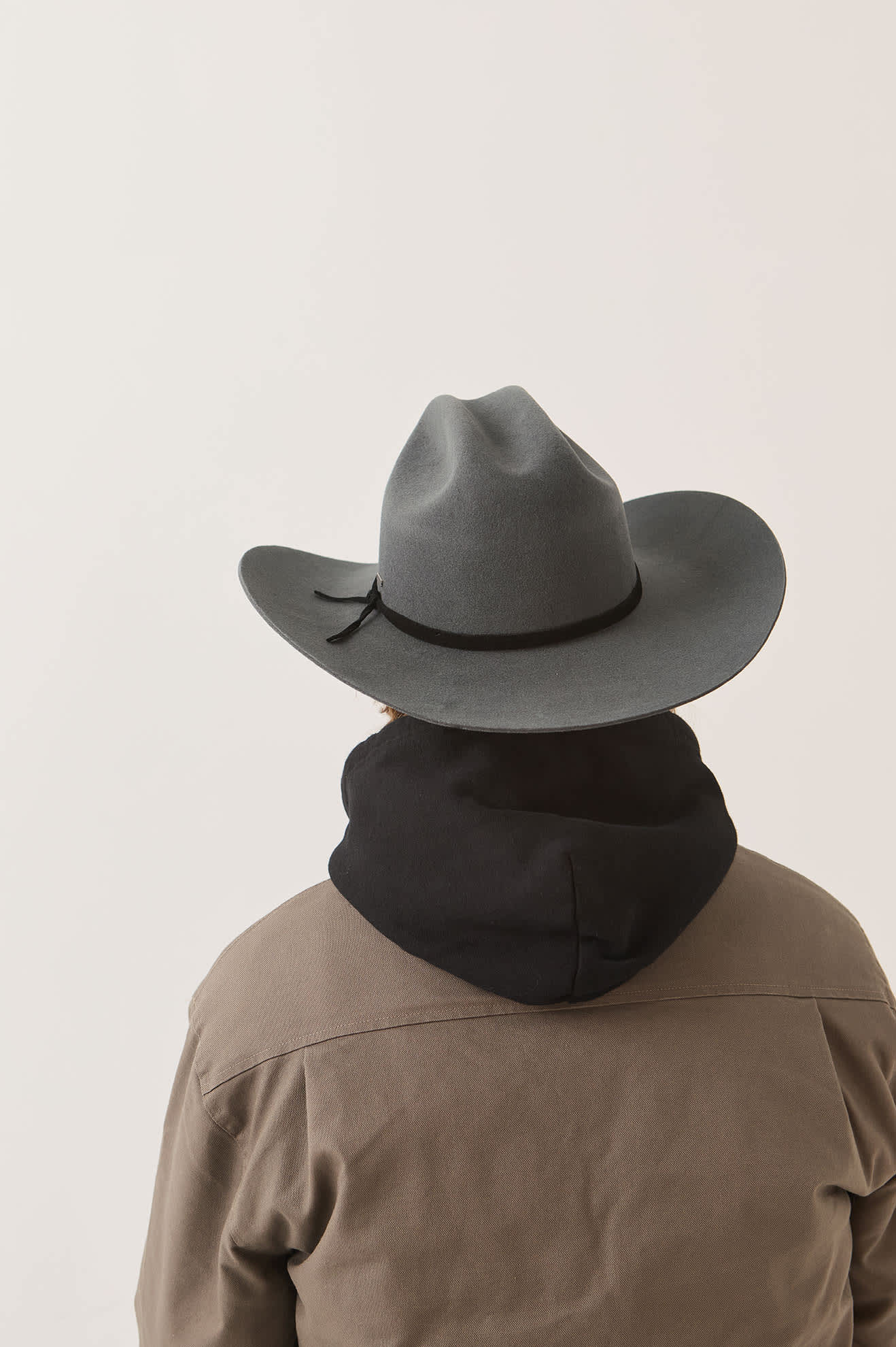 Unisex Laredo WTHR GUARD™ Cowboy Hat in the color Asphalt - Men's Back View