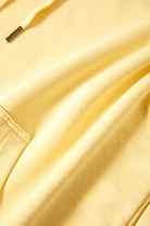 Women's Cross Loop French Terry Hoodie in the color Panna Cotta - Additional Laydown image