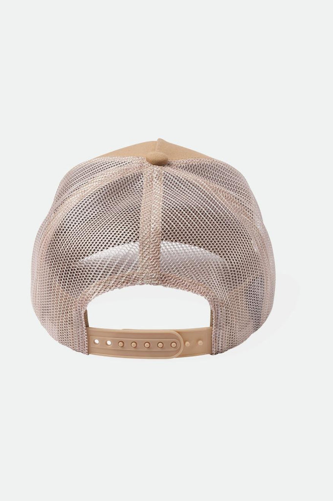 Brixton Alpha Block Netplus Trucker Hat - Sand/Sand