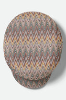 Women's Fiddler Fisherman Cap in the color Multi Color Zigzag - Additional Laydown image