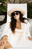 Women's East Side Boxy L/S Button Down in the color Whitecap - Men's Lifestyle image