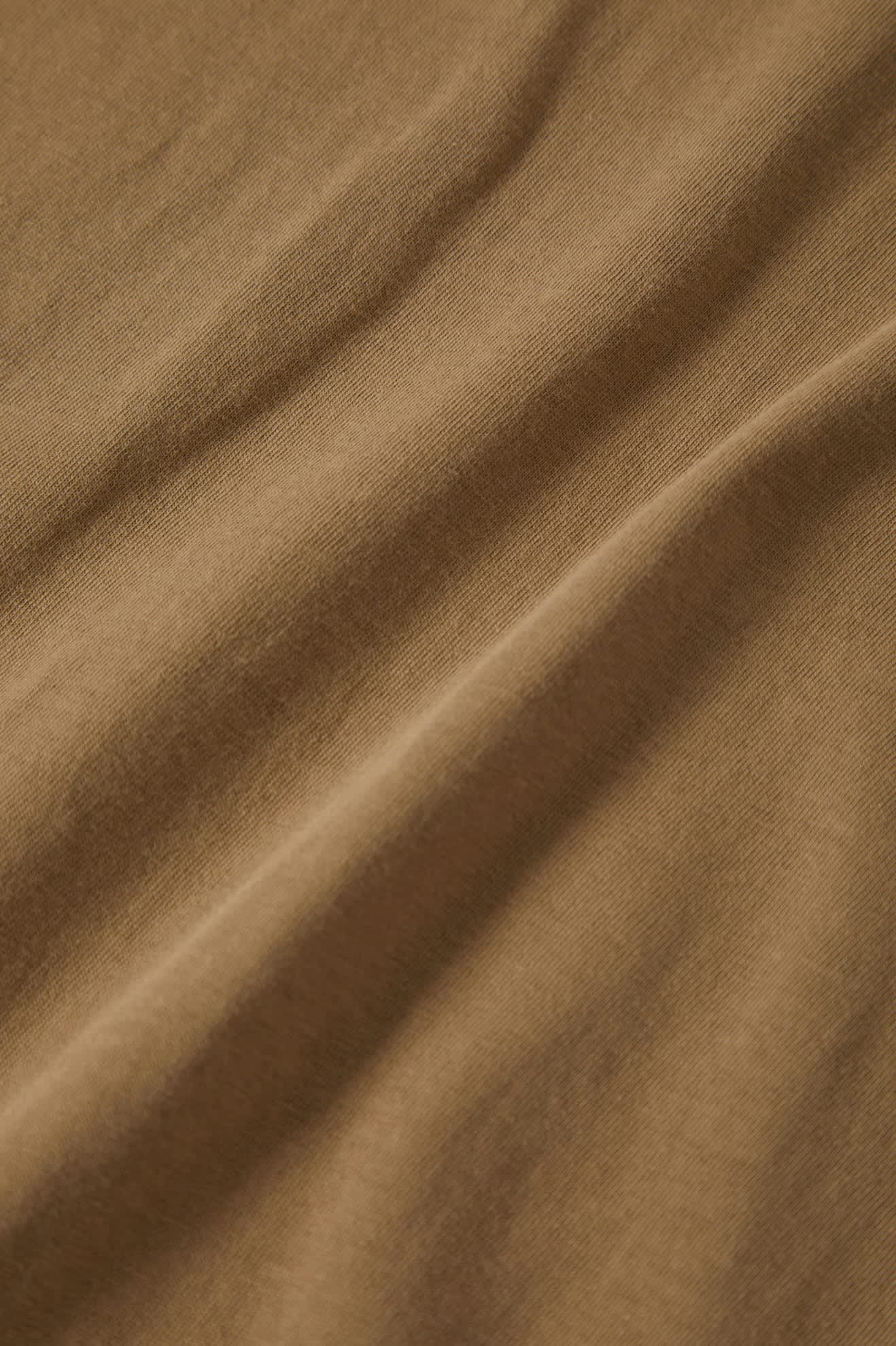 Men's Premium Cotton S/S Tailored T-Shirt in the color Khaki - Additional Laydown image